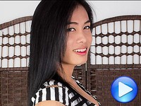 Nina Nina is an authentic student, she's the typical young ladyboy next door. She's got a cute Issan face, long black hair, nice boobs. Her cock is big, it's rock hard but she's got a smooth and soft foreskin that feels awesome to the touch and in the mouth.