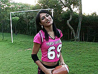 Hot Tranny Dayane Playing American Football